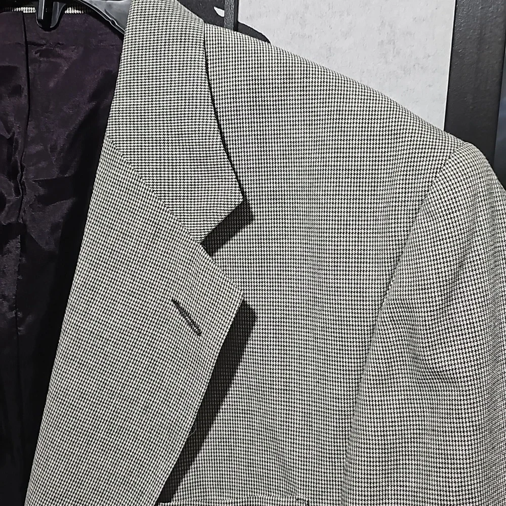 Irvine Park Silver Blazer Suit Jacket Size 46R Vintage